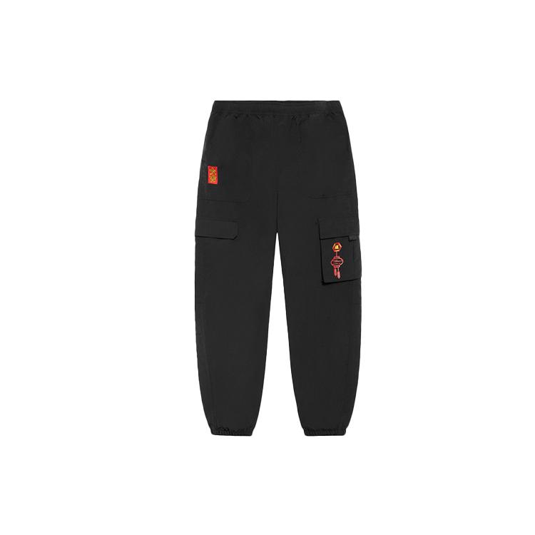 Li Ning Спортивная модная коллекция Трикотажные спортивные штаны Мужские Черные AYKS409-1