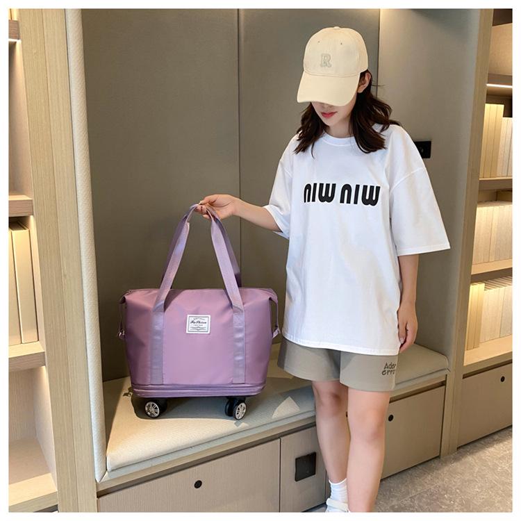 Очень большая расширяемая дорожная сумка-даффл на колесах: Разделение влажного/сухого, Легкий и Практичный для Дородового хранения и Деловых поездок.