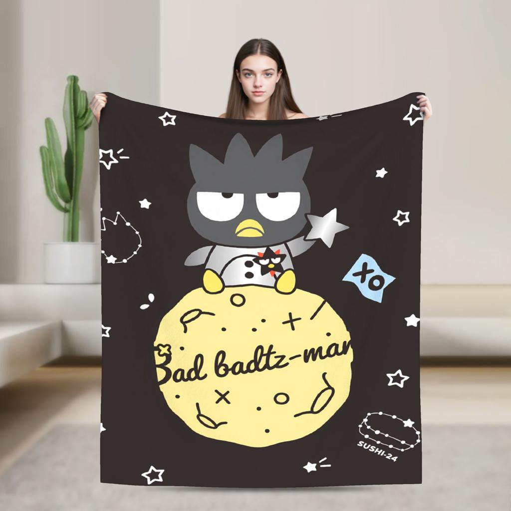 Bad Badtz Maru Blanket Quality Super Soft Bedding Throws Spring Child Couch Bed Comfortable Bedspread