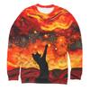 New Men's Sweatshirts Fashion 3D Guitar Cat Printed Long Sleeves For Man Summer Casual Round Neck Tops Oversized Funny T Shirt