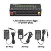 MOSKYAUDIO 8-Channel Guitar Pedal Power Supply with Independent Short Circuit Protection LED Power