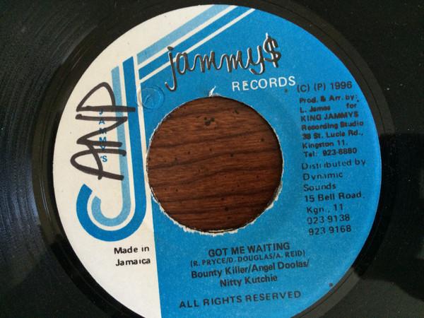 7inch Record BOUNTY KILLER / ANGEL DOOLAS / NITT - Got Me Waiting NONE Jammy's Records 1996 Jamaica Reggae, Ska & Dub Used