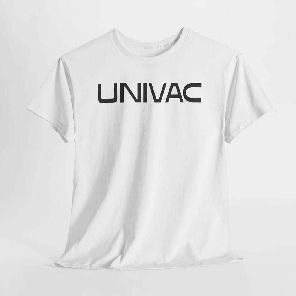Vintage Retro Computer Geek UNIVAC UNIVersal Automatic Computer Heavy Cotton Tee