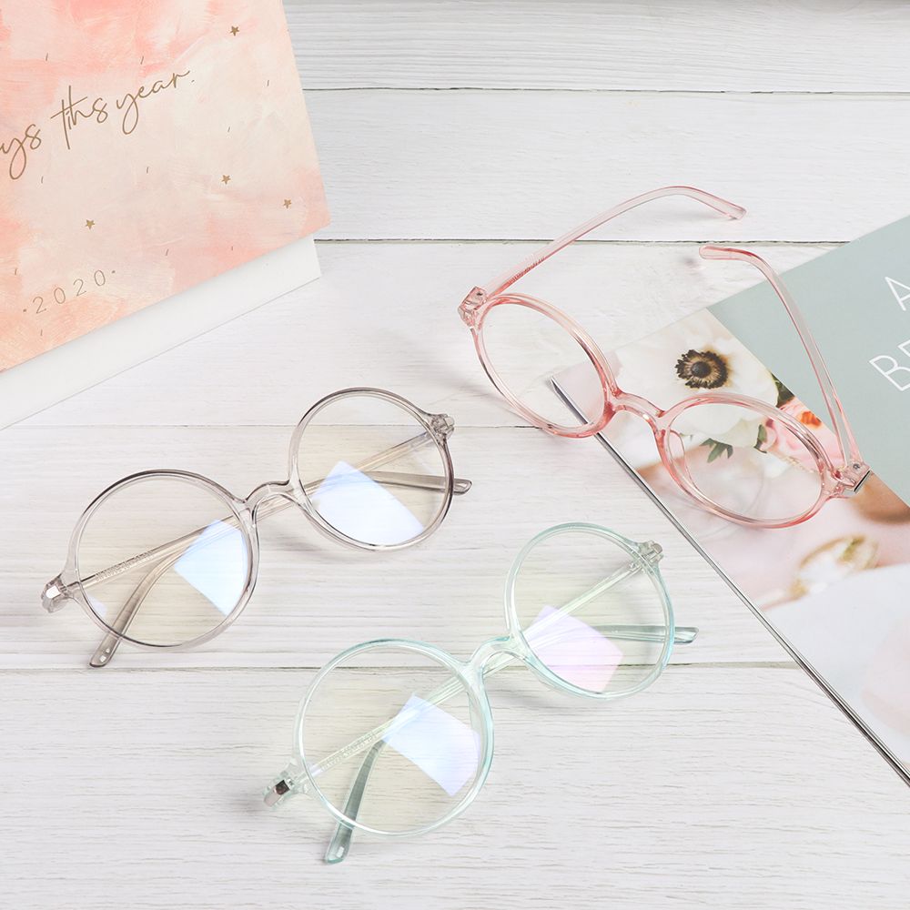Round Reduces Eye Strain PC Frame Anti Blue Rays Glasses Radiation Protection Glasses Computer Goggles Blue Film Glasses