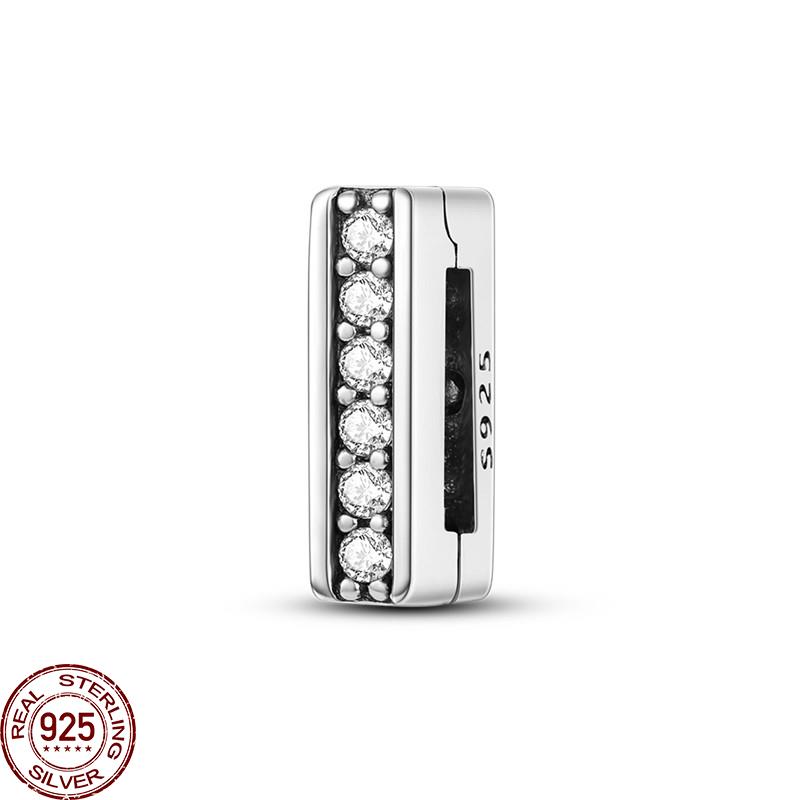 Женская цепочка-зажим из стерлингового серебра 925 пробы с сеткой, круглая подвеска в виде бабочки, подходит для оригинального браслета из сетки своими руками