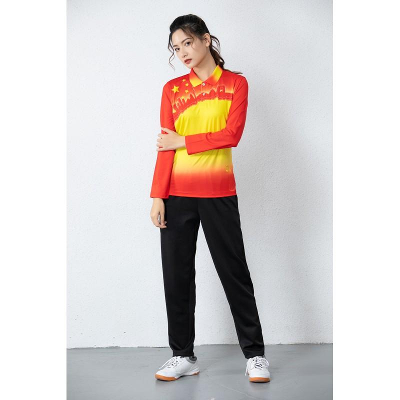 Unisex Long Sleeve Badminton Set Quick Dry Sportswear Tennis Ping Pong Training Winter