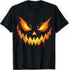 Jack O Lantern Scary Carved Pumpkin Face Halloween Mens T-Shirt