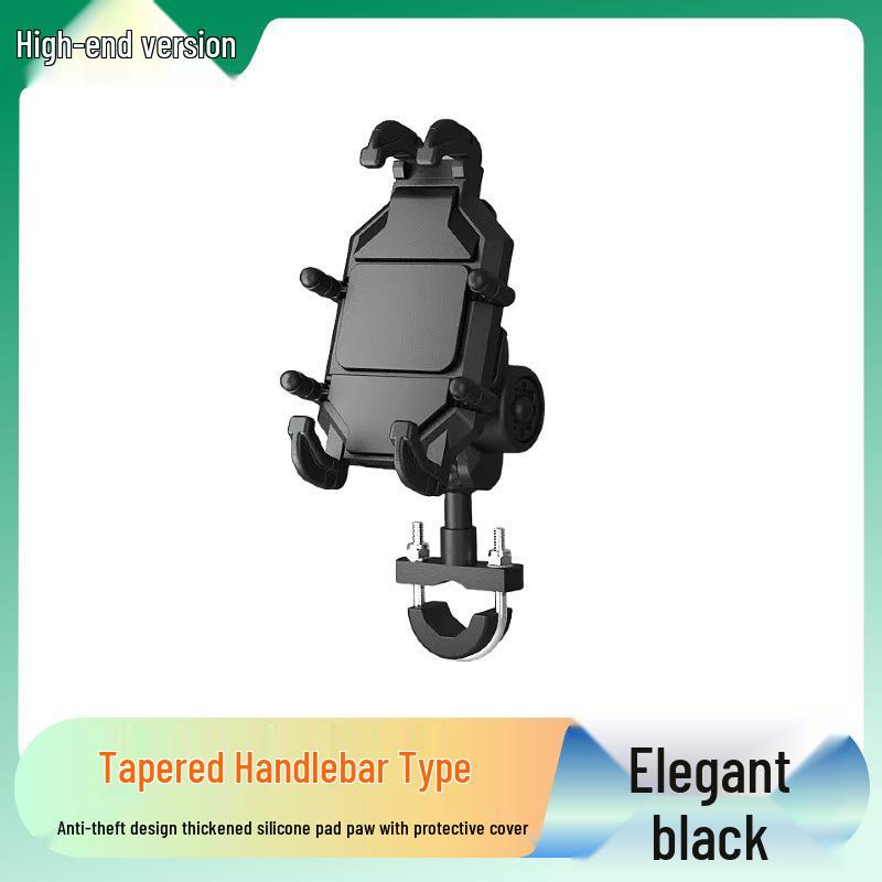 Eight-Claw Shock-Absorbing Anti-Theft Motorcycle Phone Holder with Soft Rubber