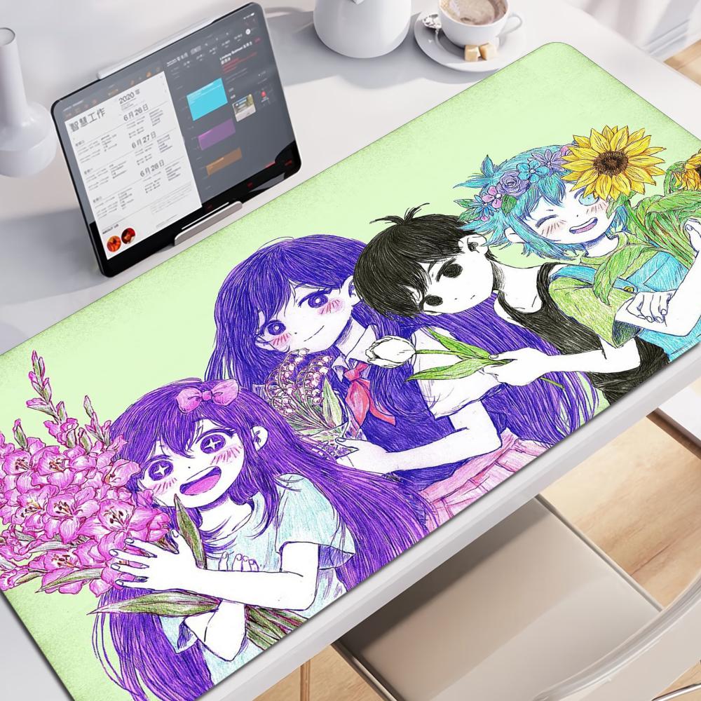 omori Mouse Pad Tablet mouse Pad Laptop xl desktop mouse pad cute HD Rainbow Gaming keyboard pad csgo Player x