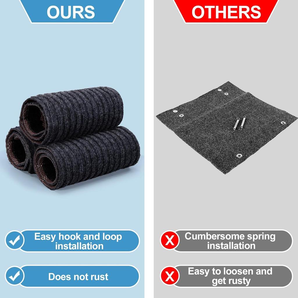 RV Step Covers 3 Pack 22" Wide x 7.5" Deep Camper Step Covers, Non Slip RV Stair Treads for Travel Trailers, Mobile Home, Motorhome (Gray)