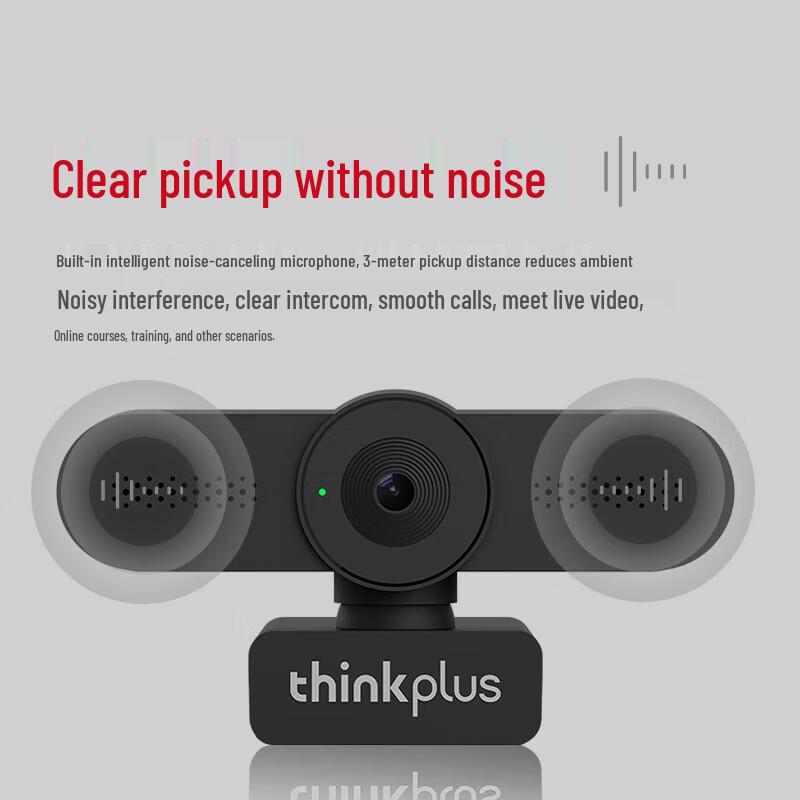 Lenovo ThinkPlus WL22A 1080P USB Webcam with Built-in Microphone (CN version)