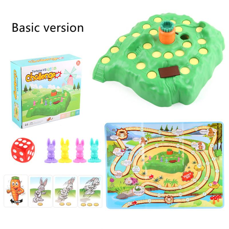Tortoise Hare Off-road Race Toys Tabletop Parent-child Interactive Game Guard Carrot Competition