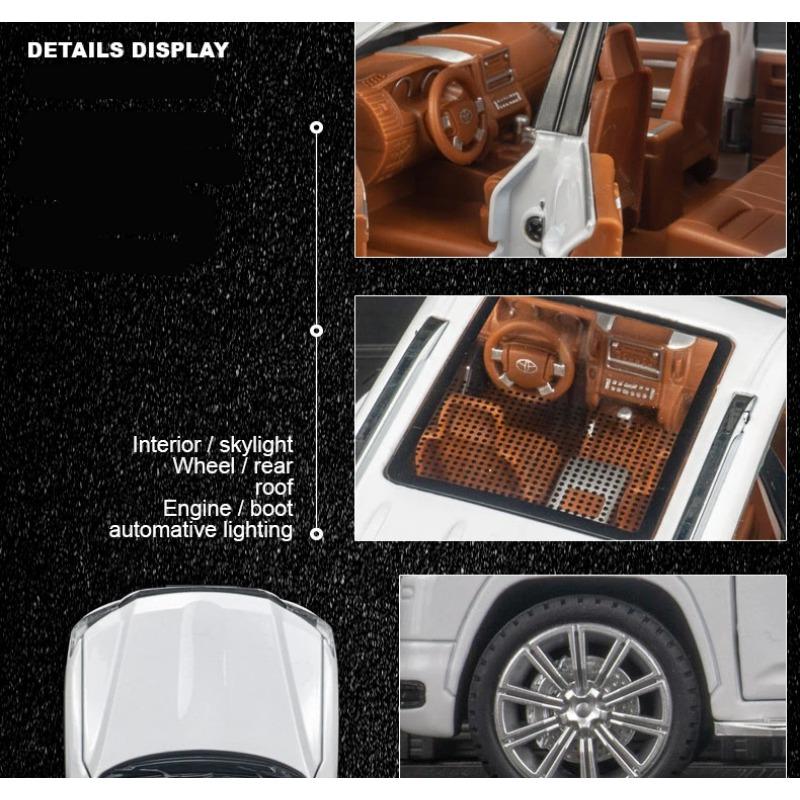 1/24 Toyota LAND CRUISER LC300 Prado SUV литая модель автомобиля игрушечная машина внедорожники имитация модель автомобиля детский подарок