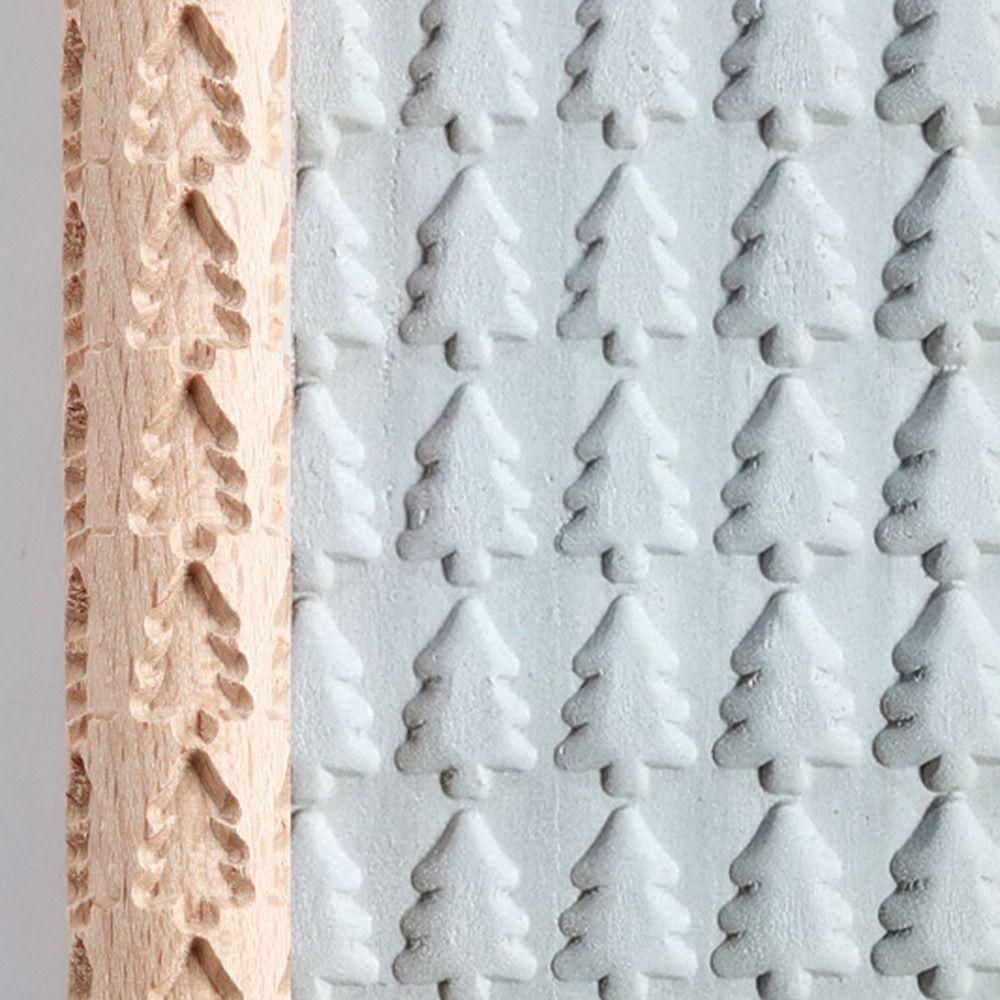 3D узор деревянный прижимной ролик DIY рельефный скалка текстура ролик для глины принадлежности для выпечки