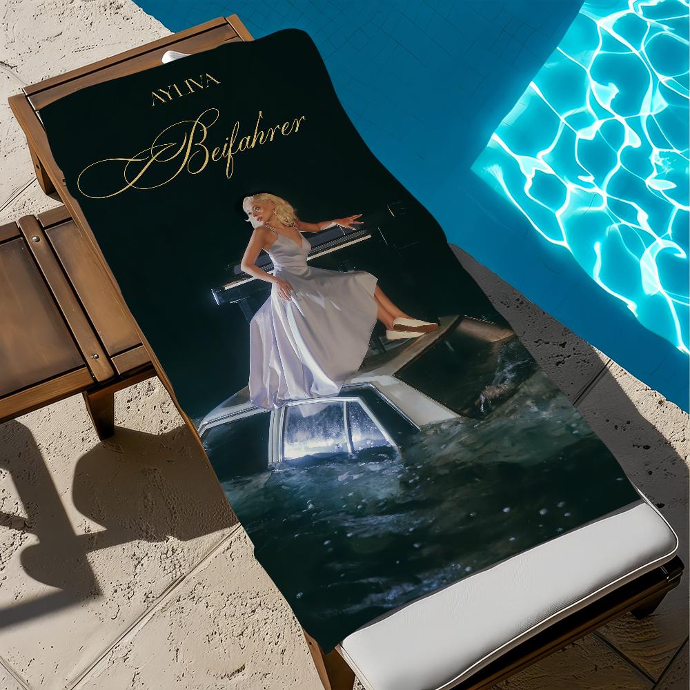 A-ayliva S-schwarzes Singer Wunder Towel Beach Quick Dry Soft H-herz Pool Towels Gift for Travel Gym Shower Camping sports