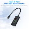 Voltage  Meter Type-C Voltage and Current  Meter 4-30V 0-6.5A 195W Type-C USB   Voltmeter with Color LCD Display