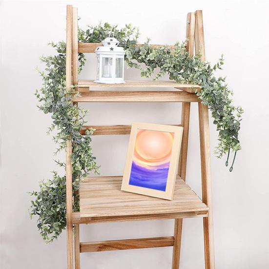 Устойчивое к ультрафиолетовому излучению искусственное растение, яркий прочный поддельный висячий эвкалипт 