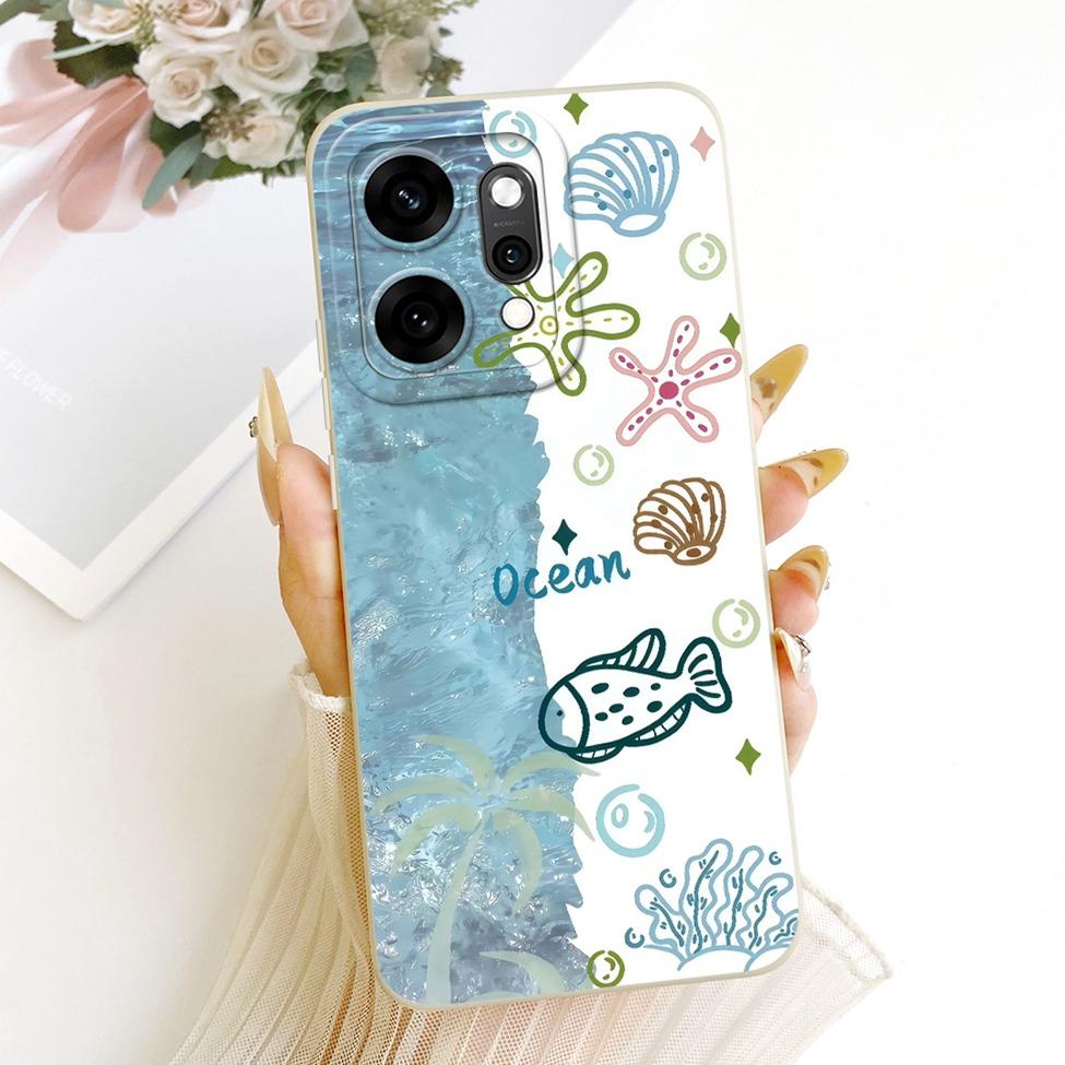 For Oppo Reno 14Pro PKZ110 CPH2739 Casing For Oppo Reno14 Pro Cover Fashion Cartoon Cute Funny Painted Silicone Phone Case