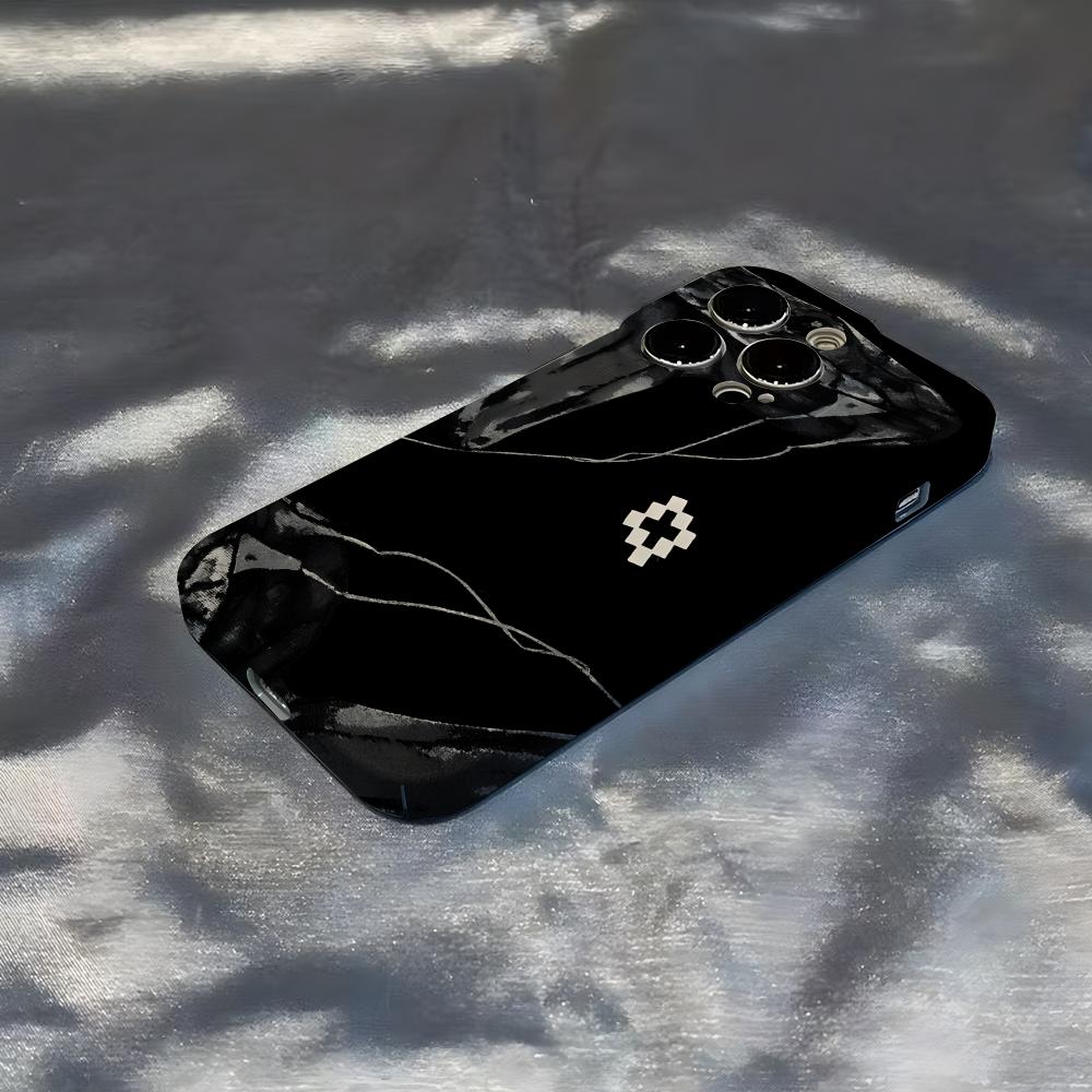 M-MARCELO B-BURLON Phone Case For IPhone 17 Air 16 15 14 13 12 11 Pro Max 16 Plus Glossy Bumper Cover