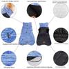 Теплая одежда для собак, утолщенная двусторонняя куртка с подкладкой для домашних животных, хлопковый жилет с длинным воротником 