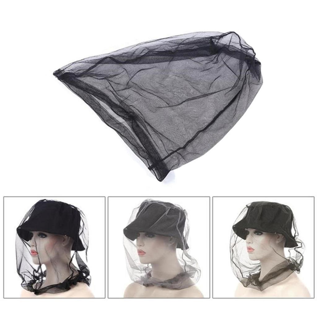 Outdoor Mosquito Head Mesh Nets  Gardening Hat with Storage Bag Insect-Proof Hat for Hiking Camping Fishing Outdoor Mosquito Head Mesh Nets
