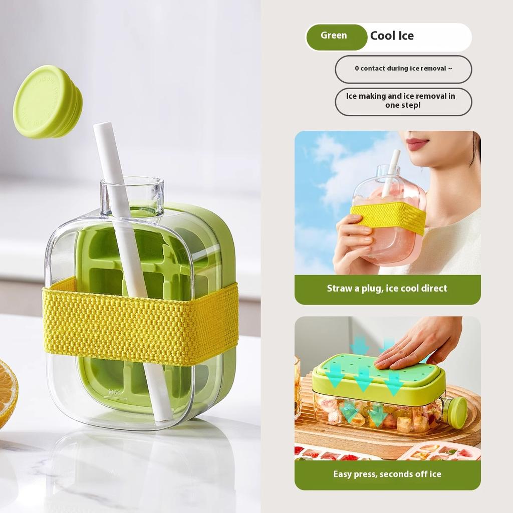 Gianxi Форма для льда Ледяная сетка Бутылка для воды Бытовая Пищевой класс Прессованный лед Коробка для хранения Артефакт для льда