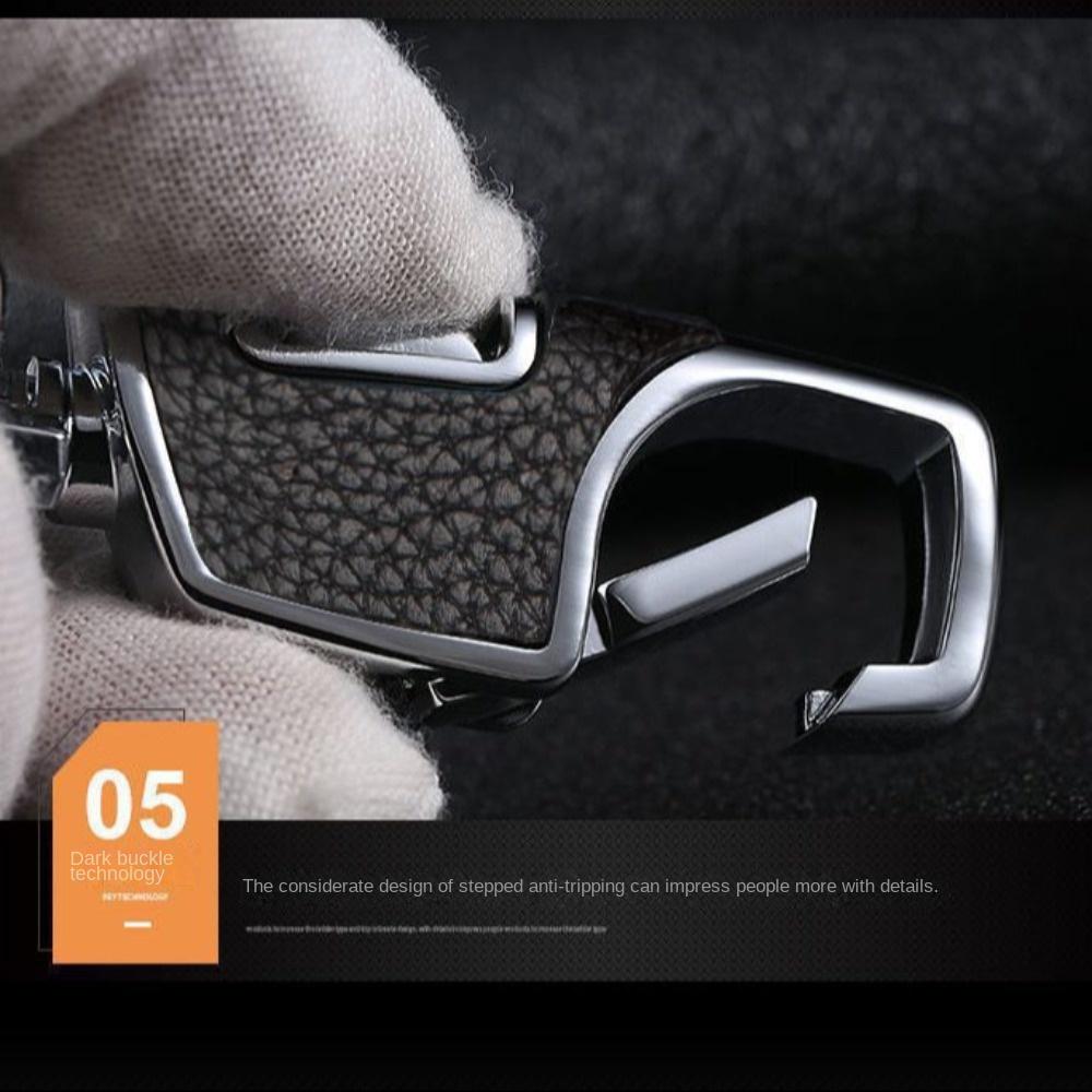 Металлический брелок для ключей автомобиля 360 градусов Кольца для ключей Пряжка Брелок Кожаный брелок Отец