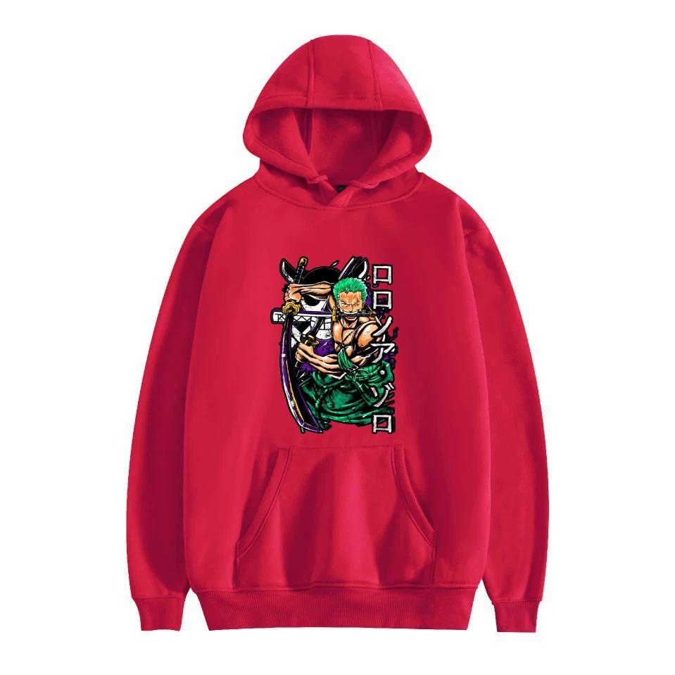 Худи из аниме ONE PIECE Худи Ророноа Зоро Уличная одежда Толстовка с капюшоном Мужчины Женщины Косплей Спорт