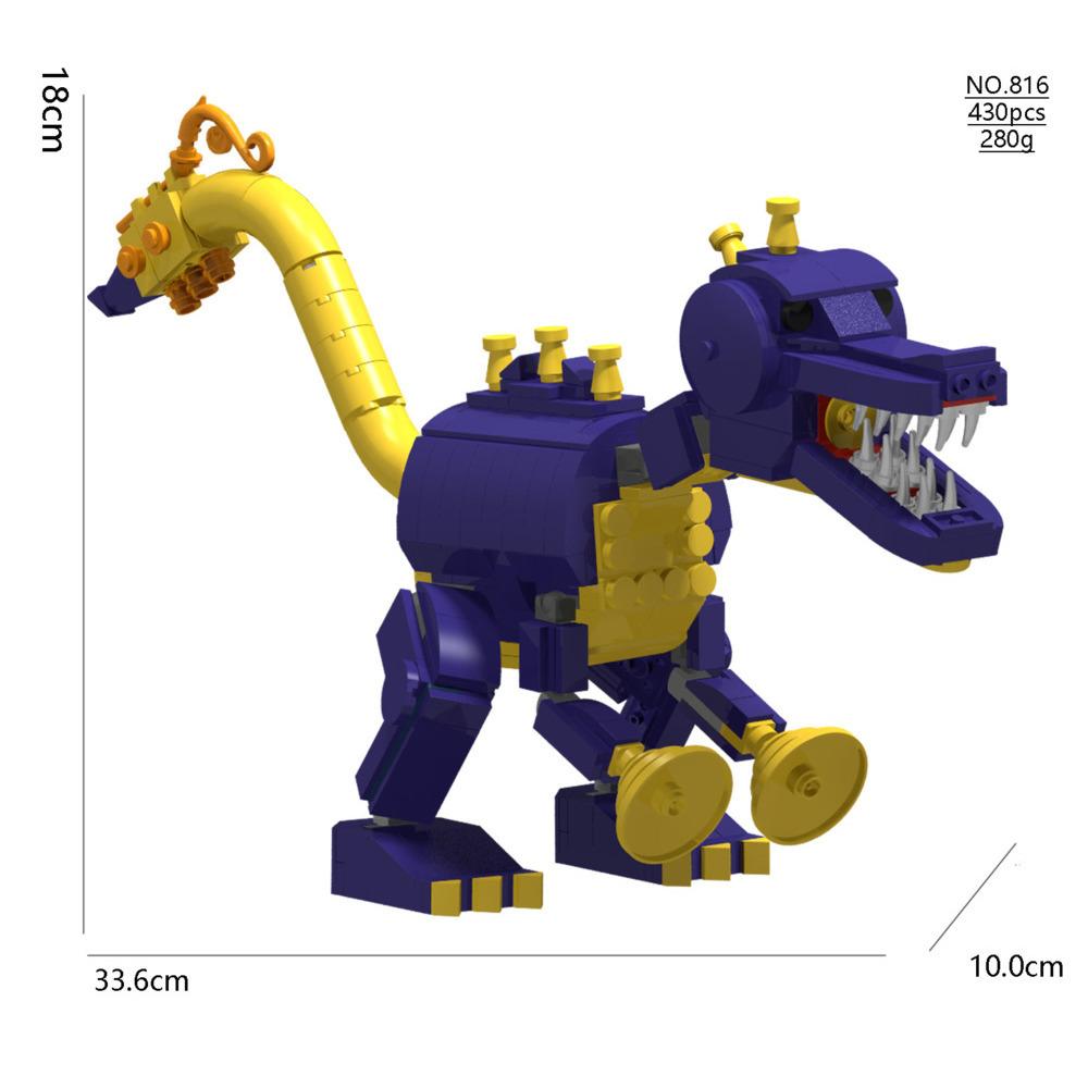 Doeys The Doughmans Строительные блоки Динозавры Кошмарное существо Блок Пряжаби Строительные блоки Игра Блок Игрушка Подарок