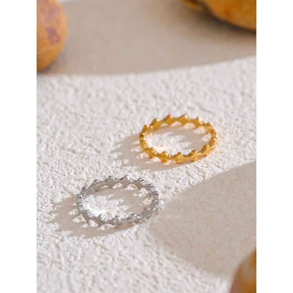 Eetit Минималистское тонкое геометрическое кольцо из нержавеющей стали золотого и серебряного цвета, модные универсальные повседневные ювелирные аксессуары