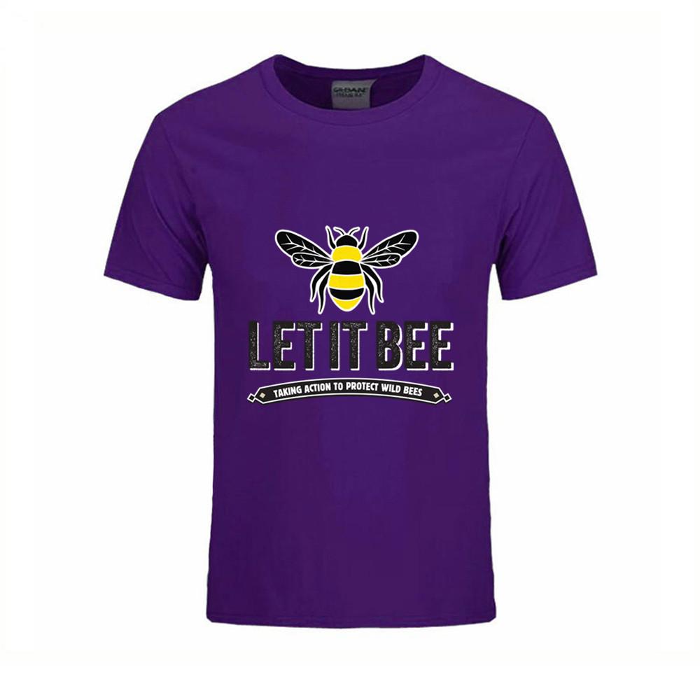 Honey Bee Fashion Funny T Shirt Lovely Personality Man Art Custom Cotton O Neck T