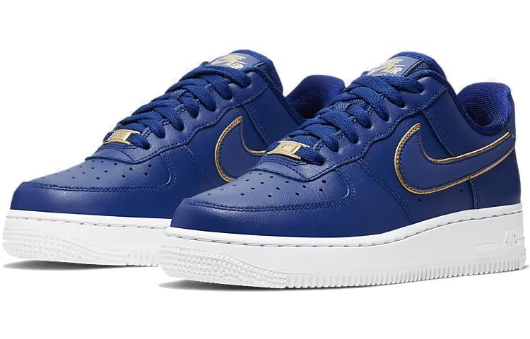 Nike Air Force 1 Low Синий Золотой Swoosh Женские AO2132-401