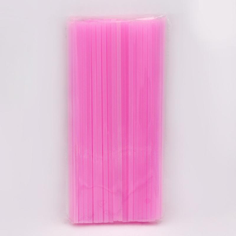 100 шт одноразовые цветные акриловые соломинки