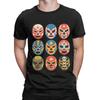 Маски для рестлинга Lucha Libre Смешная футболка для фаната мексиканского рестлера Летняя уличная футболка для мужчин С коротким рукавом Одежда с принтом