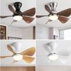 22/29 Inches Mini Corridor Smallhouse DC Motor Ceiling Fans With Remote Control  Nickel Ceiling Fan With LED Lights Modern
