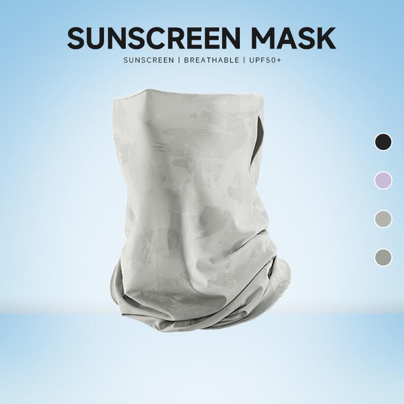 Riding Sunscreen Face Mask Outdoor Road Bike Sunshade Breathable Ice Silk Magic Headscarf Anti Sand and Dust Face Mask
