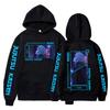 Japanese Anime Jujutsu Kaisen Hoodies Cartoon Printed Gojo Satoru Hoodies Unisex Casual Oversized Hooded Long Sleeves Sweatshirts Streetwear