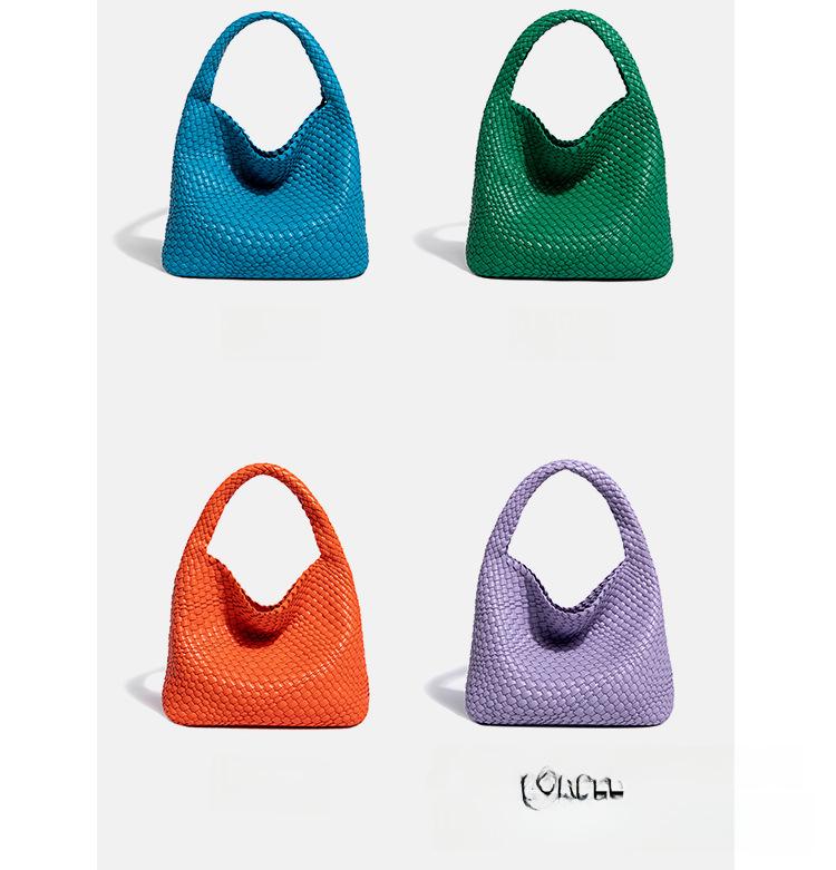 Женская сумка-ведро из мягкой кожи ручной работы весна/лето 2024 года — высококачественная сумка на одно плечо и сумка подмышкой