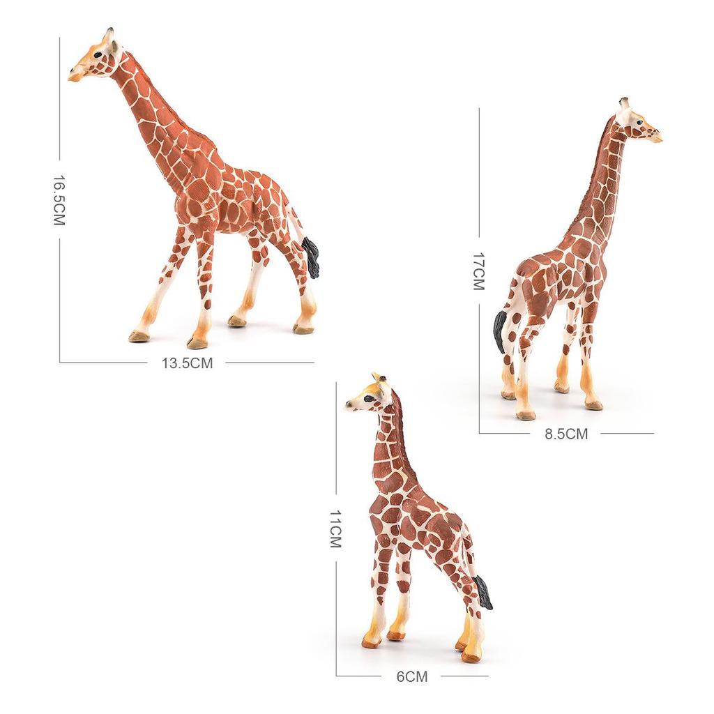 Cross-border Forest Animal Giraffe Model Desktop Decoration - Male & Female Static Ornaments & Toys