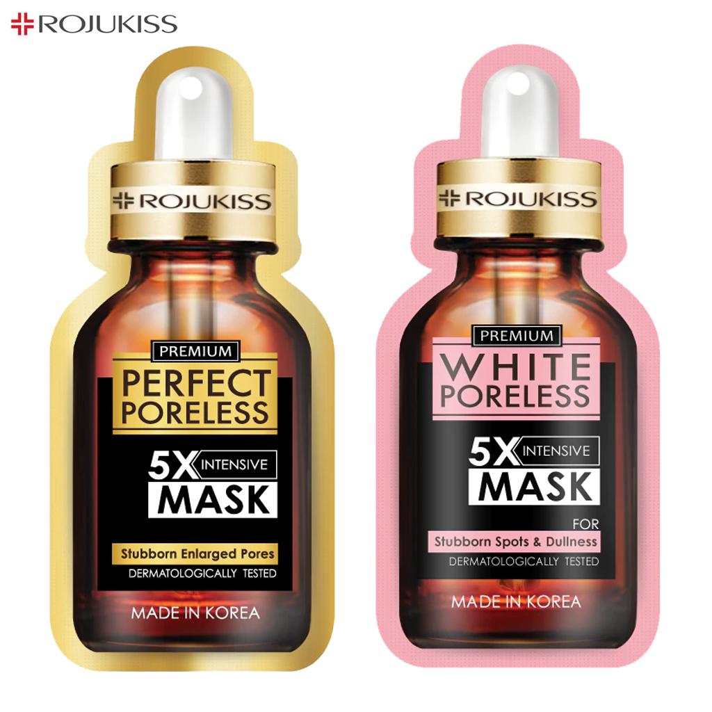 Rojukiss Акне/Укрепляющая/Красная сыворотка/Глута/HYA/Омега/Идеальная/Восстанавливающая/Белая/Цинковая интенсивная маска без пор 5X 25 мл - Thai Skincare