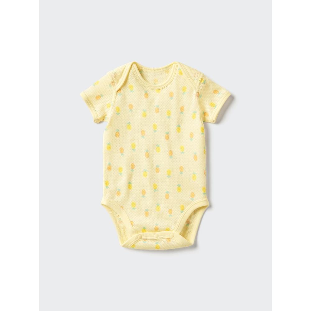 Uniqlo Японский хлопковый сетчатый боди