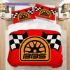 Classic Bbs Wheel Three-piece set (1 * duvet cover + 2 * pillowcase, without core) 2D Flat Duvet cover and pillowcase Christmas birthday gift