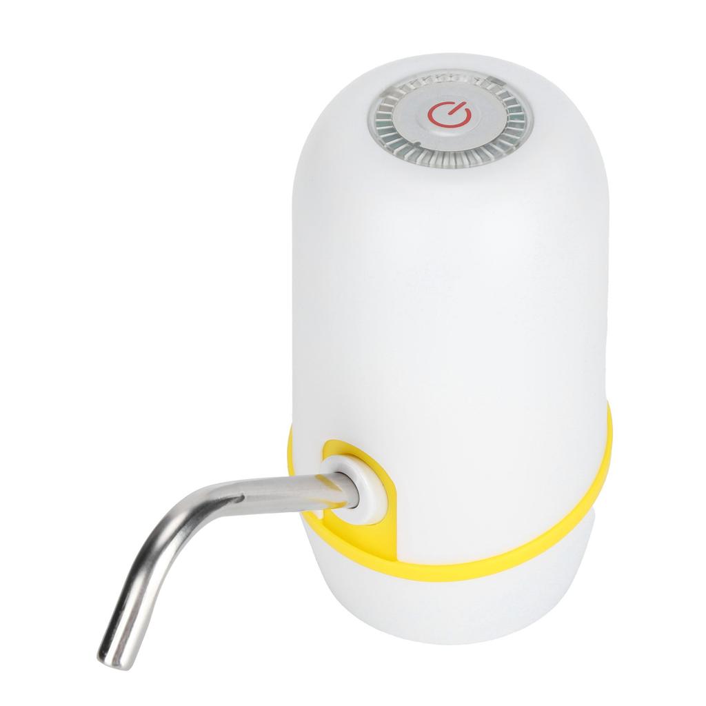 Electric Water Bottle Pump Universal USB Charging Portable Automatic Drinking Water Dispenser White