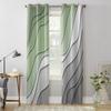 Шалфейные зеленые, серые градиентные оконные шторы для гостиной, спальни, современные кухонные жалюзи, шторы