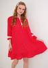 MT Clothes - Red Volanté Dress 36