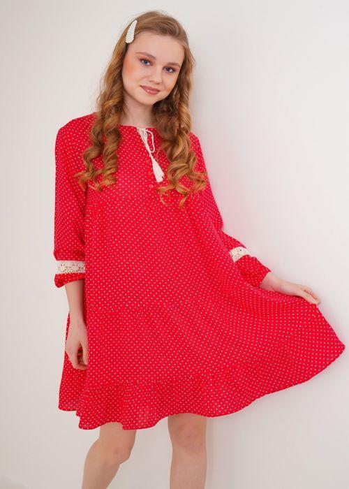 MT Clothes - Red Volanté Dress 36