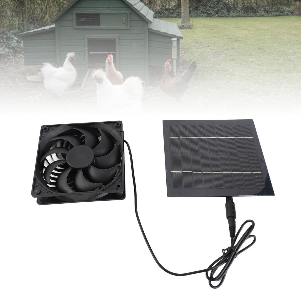 Комплект вентилятора для солнечной панели, вытяжка для курятника, товары для дома и улицы, 5 Вт, 6 В, водонепроницаемость IP65