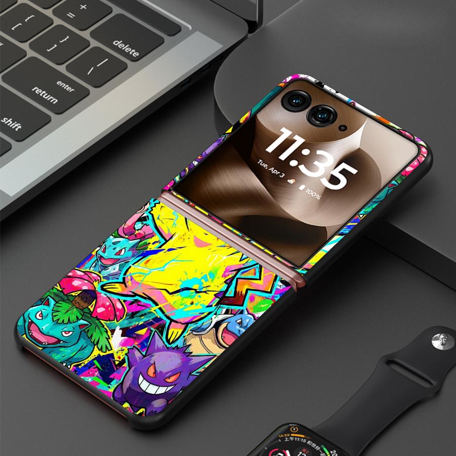 Задняя крышка телефона Роскошный чехол Funda для Motorola 50 60 Ultra 50/60 Горячий комикс Покемон Арт