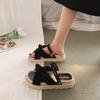 With Skirt Sandals Women's Summer New Fashion Platform Flats