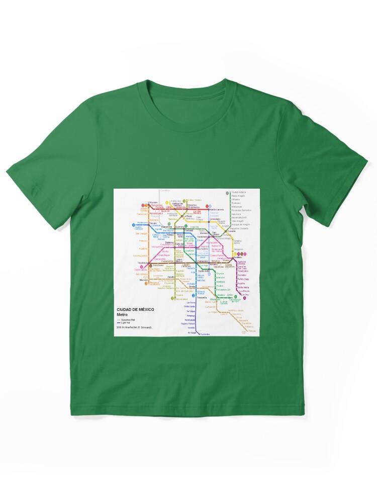 Metro Mexico City Train Metro Map Essential Unisex T-Shirt